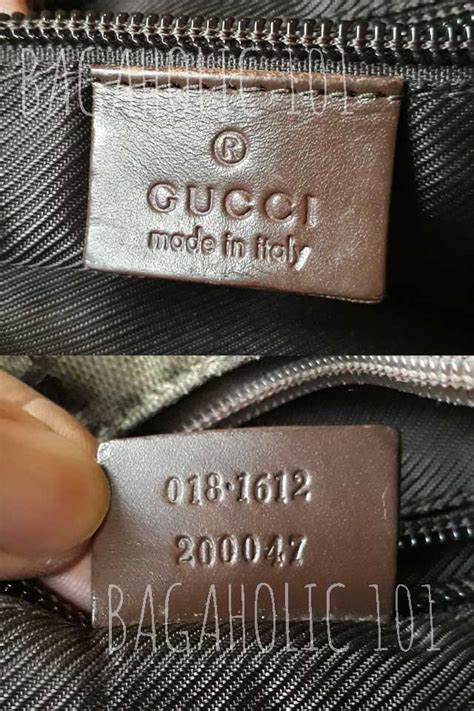 fake gucci changing bag authentic number|gucci knockoff tote bag.